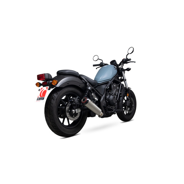 Scorpion Exhaust Honda CMX500 (Rebel) 2017 - 2019 Red Power Slip-on Stainless Steel Sleeve